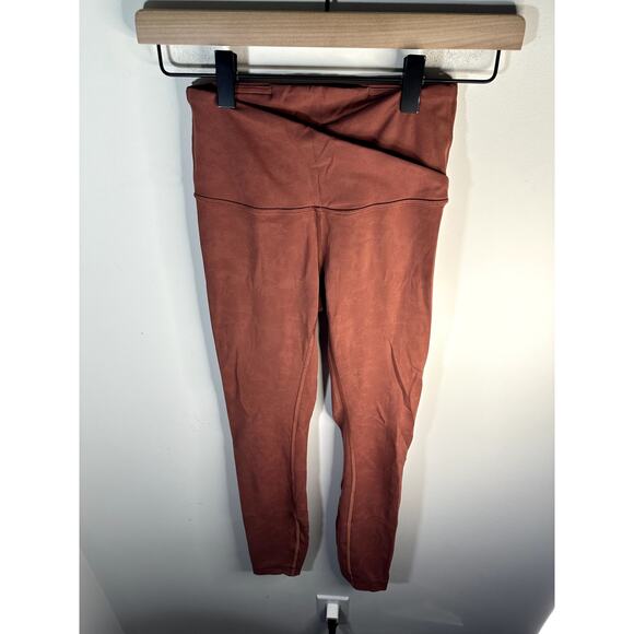 Lululemon Always On High-Rise Tight 28" Nulu Size 2 Maroon EUC - Picture 3 of 10